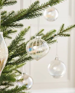 WeRChristmas Clear Iridescent Glass Baubles, 20 Pack^ Glass Baubles