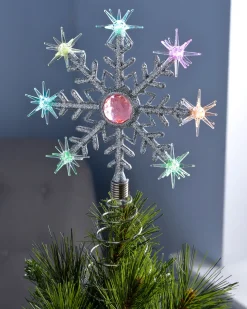WeRChristmas Colour Changing Snowflake Christmas Tree Topper, 29 Cm^ Tree Toppers
