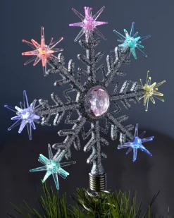 WeRChristmas Colour Changing Snowflake Christmas Tree Topper, 29 Cm^ Tree Toppers