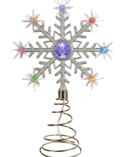 WeRChristmas Colour Changing Snowflake Christmas Tree Topper, 29 Cm^ Tree Toppers