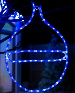 WeRChristmas Connectable Bauble Rope Light Silhouette, Blue, 54cm^ Connectable Lights