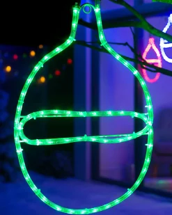 WeRChristmas Connectable Bauble Rope Light Silhouette, Green, 54cm^ Connectable Lights
