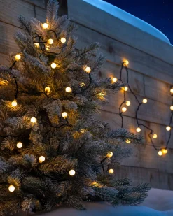 WeRChristmas Connectable Berry 50 LED Light String, Warm White^ Connectable Lights
