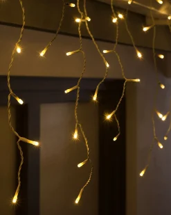 WeRChristmas Connectable Icicle 100 LED Christmas Lights, Warm White^ Connectable Lights