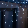 WeRChristmas Connectable Icicle 100 LED Christmas Lights, Bright White^ Connectable Lights
