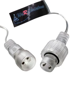 WeRChristmas Connectable Icicle 100 LED Christmas Lights, Bright White^ Connectable Lights