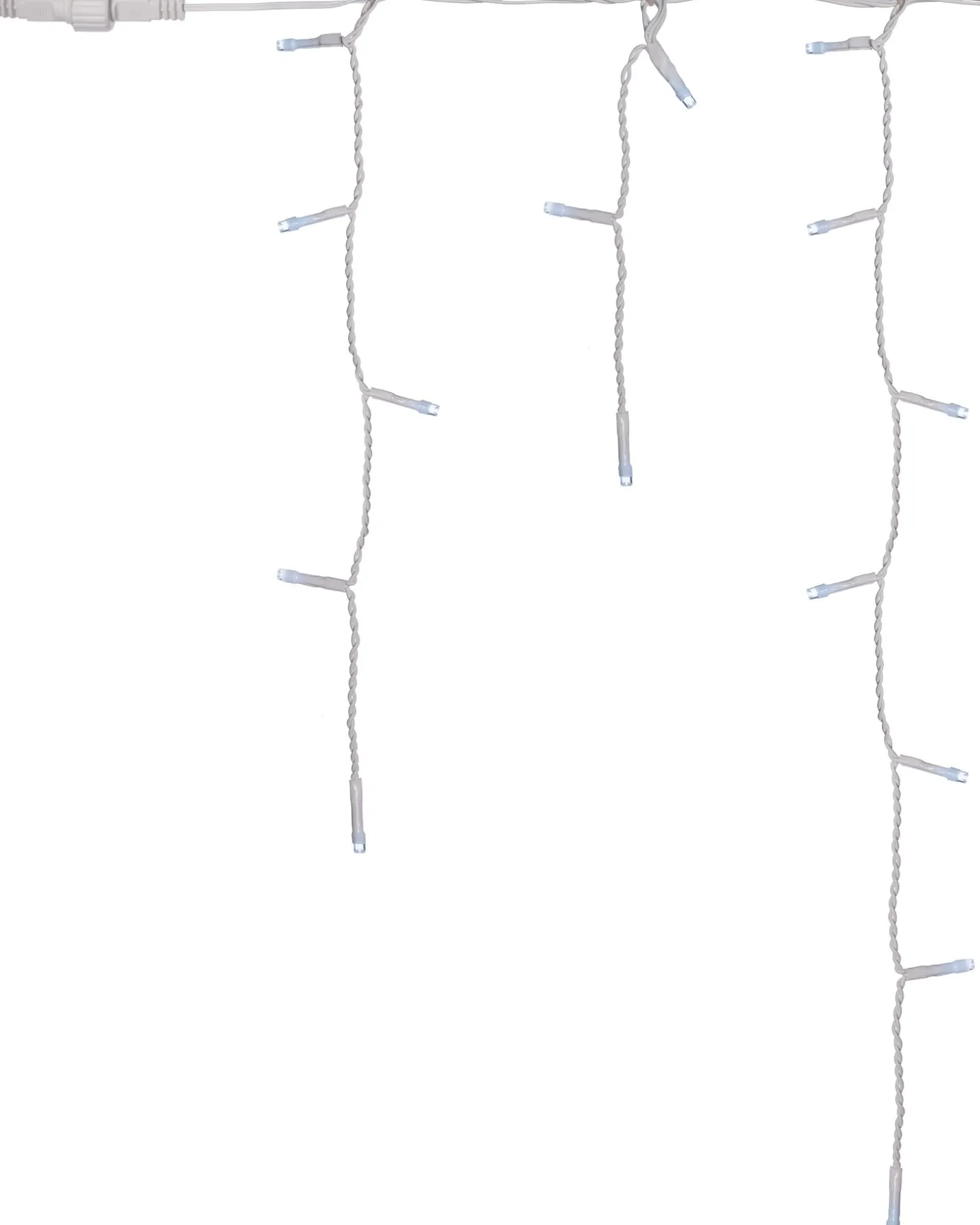 WeRChristmas Connectable Icicle 100 LED Christmas Lights, Bright White^ Connectable Lights