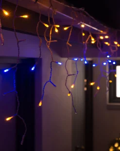 WeRChristmas Connectable Icicle 100 LED Christmas Lights, Multi-Coloured^ Connectable Lights