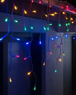 WeRChristmas Connectable Icicle 240 LED Christmas Lights, Multi-Coloured^ Connectable Lights