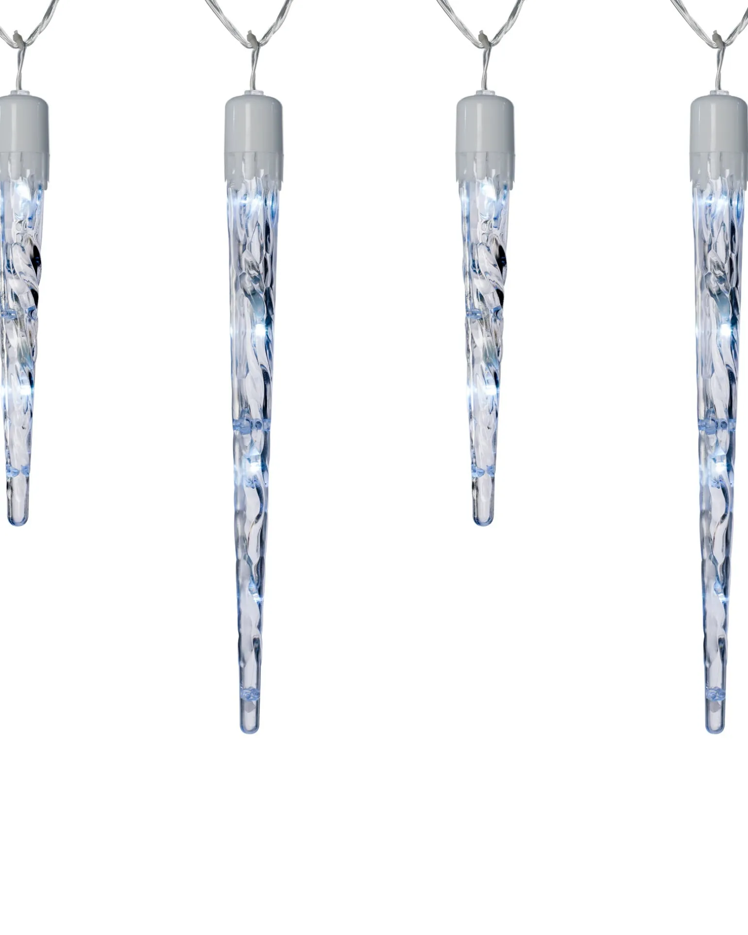 WeRChristmas Connectable Icicle 8 LED Christmas Lights, Bright White^ Connectable Lights