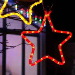 WeRChristmas Connectable Star Rope Light Silhouette, Red, 32 Cm^ Connectable Lights