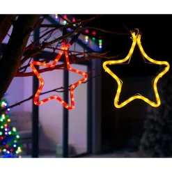 WeRChristmas Connectable Star Rope Light Silhouette, Red, 32 Cm^ Connectable Lights