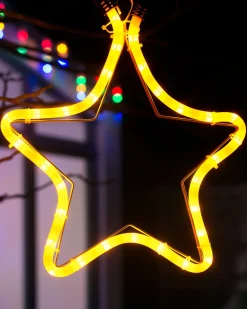 WeRChristmas Connectable Star Rope Light Silhouette, Yellow, 32 Cm^ Connectable Lights