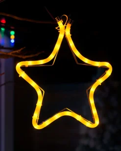 WeRChristmas Connectable Star Rope Light Silhouette, Yellow, 32 Cm^ Connectable Lights