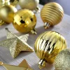WeRChristmas Copper Shatterproof Baubles Set, 42 Pack^ Shatterproof Baubles