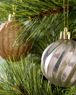 WeRChristmas Copper/Champagne Shatterproof Baubles, 48 Pack^ Shatterproof Baubles