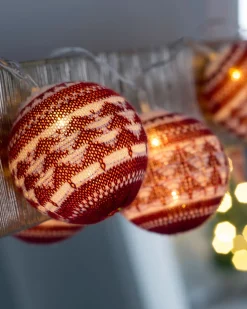 WeRChristmas Cotton Ball 20 LED Fairisle Light String, 3 M^ Fairy Lights