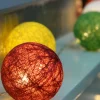 WeRChristmas Cotton Ball 20 LED Light String, 1.5 M^ Fairy Lights