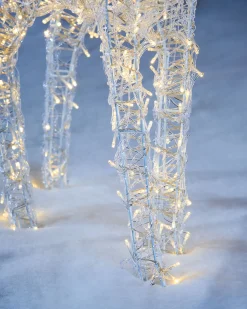 WeRChristmas 3D Acrylic Reindeer Decoration, 122 Cm^ Outdoor Lighted Reindeer