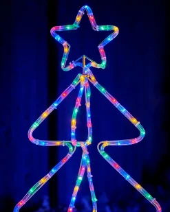 WeRChristmas 3D Christmas Tree Rope Light Silhouette, 80 Cm^ Tree Silhouettes