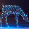 WeRChristmas 3D Grazing Reindeer Silhouette, 81 Cm^ Outdoor Lighted Reindeer