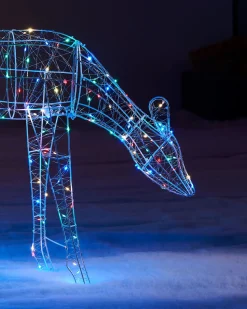 WeRChristmas 3D Grazing Reindeer Silhouette, 81 Cm^ Outdoor Lighted Reindeer