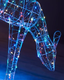 WeRChristmas 3D Grazing Reindeer Silhouette, 81 Cm^ Outdoor Lighted Reindeer