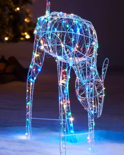 WeRChristmas 3D Grazing Reindeer Silhouette, 81 Cm^ Outdoor Lighted Reindeer