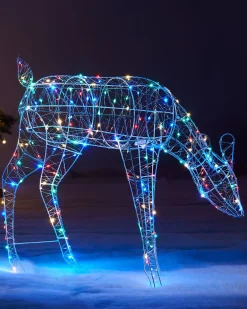 WeRChristmas 3D Grazing Reindeer Silhouette, 81 Cm^ Outdoor Lighted Reindeer