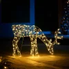 WeRChristmas 2D Grazing Reindeer Silhouette, 95 Cm^ Outdoor Lighted Reindeer