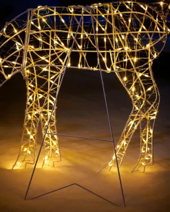 WeRChristmas 2D Grazing Reindeer Silhouette, 95 Cm^ Outdoor Lighted Reindeer