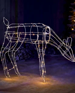 WeRChristmas 3D Grazing Reindeer Silhouette, 81 Cm^ Outdoor Lighted Reindeer