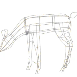 WeRChristmas 3D Grazing Reindeer Silhouette, 81 Cm^ Outdoor Lighted Reindeer
