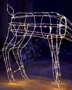 WeRChristmas 3D Grazing Reindeer Silhouette, 81 Cm^ Outdoor Lighted Reindeer