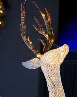 WeRChristmas 3D Reindeer Family Silhouette, 151 Cm^ Outdoor Lighted Reindeer