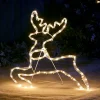 WeRChristmas 2D Reindeer LED Rope Light Silhouette, 60 Cm^ Outdoor Lighted Reindeer
