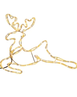 WeRChristmas 2D Reindeer LED Rope Light Silhouette, 60 Cm^ Outdoor Lighted Reindeer