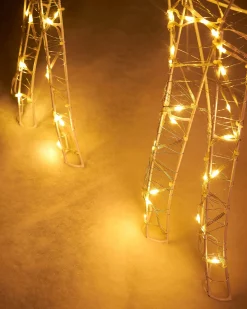 WeRChristmas 2D Standing Reindeer Silhouette, 95 Cm^ Outdoor Lighted Reindeer