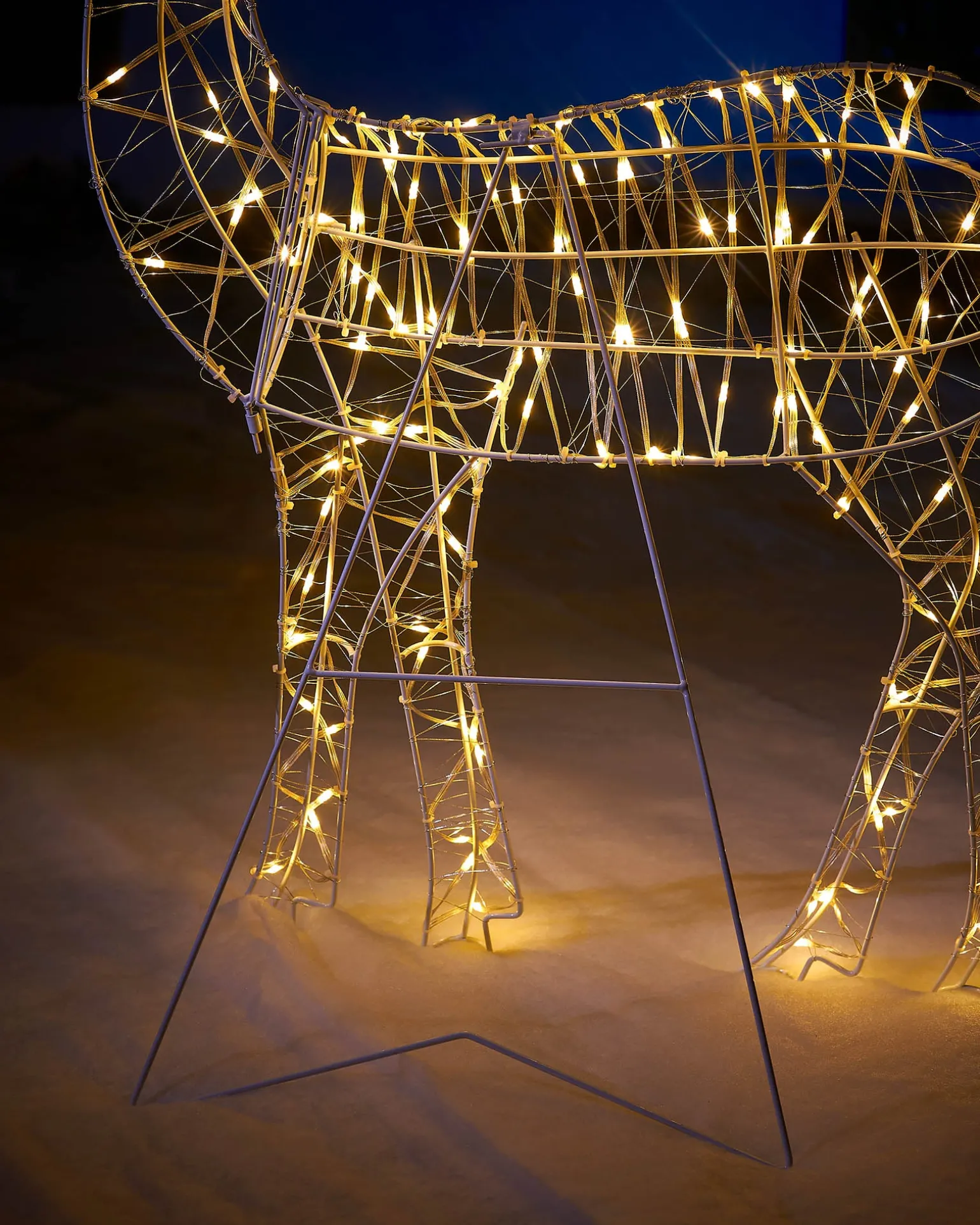 WeRChristmas 2D Standing Reindeer Silhouette, 95 Cm^ Outdoor Lighted Reindeer