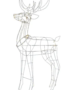 WeRChristmas 3D Standing Reindeer Silhouette, 110 Cm^ Outdoor Lighted Reindeer