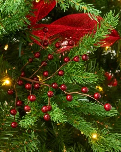 WeRChristmas Deep Red Berry Christmas Tree Spray, 45 Cm^ Flowers & Foliage|Flowers & Foliage