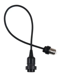 WeRChristmas E27 Outdoor Festoon Pendant, Black Rubber Cable^ Link Festoon|Accessories