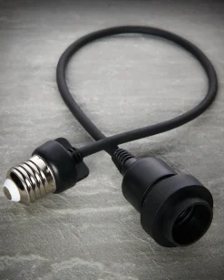WeRChristmas E27 Outdoor Festoon Pendant, Black Rubber Cable^ Link Festoon|Accessories