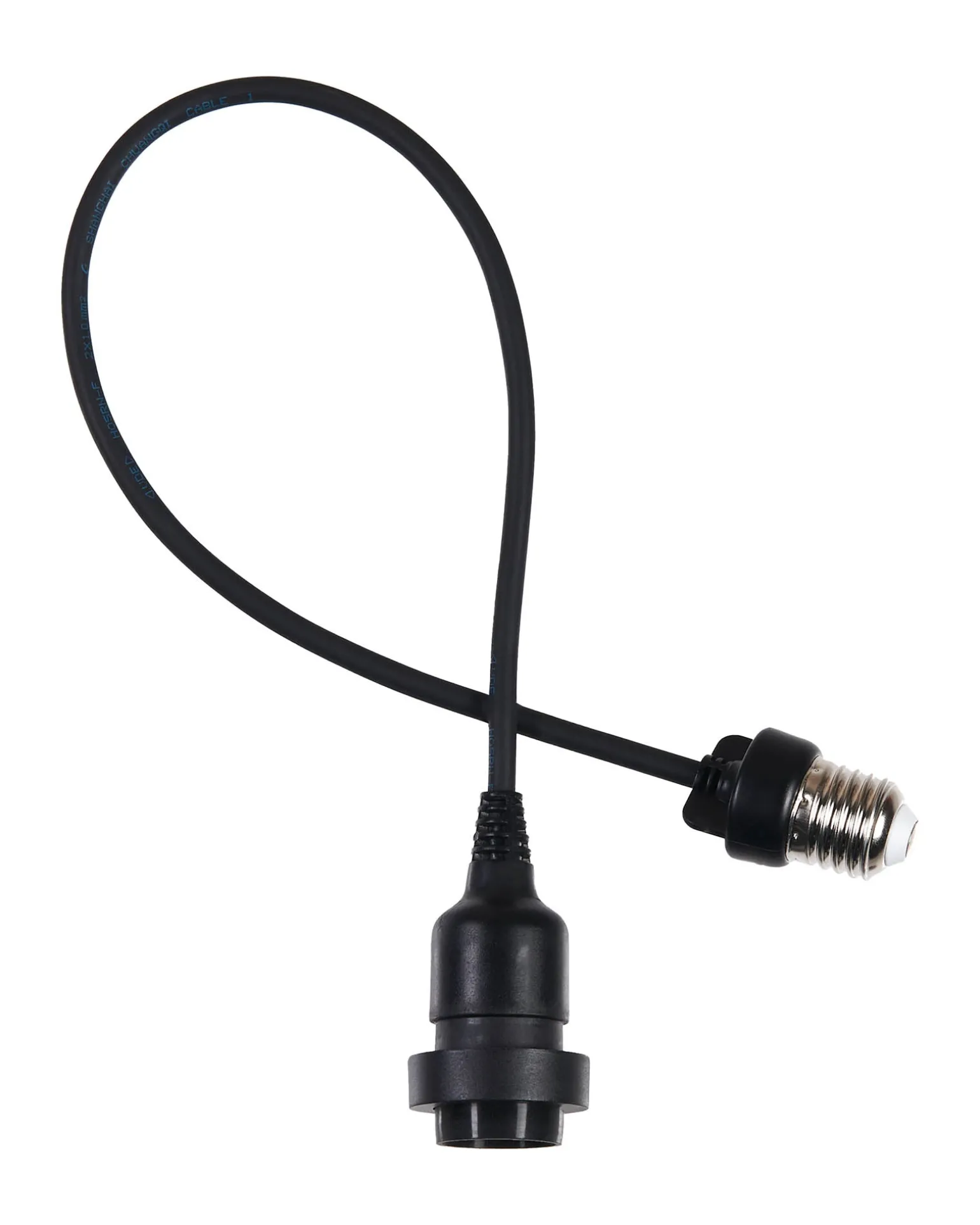 WeRChristmas E27 Outdoor Festoon Pendant, Black Rubber Cable^ Link Festoon|Accessories