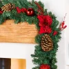 WeRChristmas Extra Thick Decorated Garland, Red/Gold, 9 Ft^ Decorated Garlands|Pre Lit Garlands