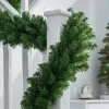 WeRChristmas Extra Thick Pine Garland, Green, 9 Ft^ Plain Garlands