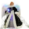 WeRChristmas Fibre Optic Angel Christmas Tree Topper, Black/Silver, 25 Cm^ Tree Toppers