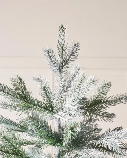 WeRChristmas Frosted Siberian Mixed Pine Christmas Tree, 7 Ft^ Snow Flocked Christmas Trees|Unlit Christmas Trees