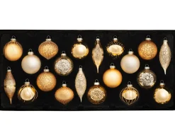 WeRChristmas Glamour Glass Baubles, 20 Pack^ Glass Baubles