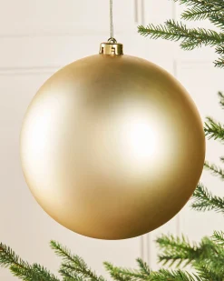 WeRChristmas Gold Large Matt Shatterproof Bauble, 20 Cm^ Oversized Baubles|Shatterproof Baubles
